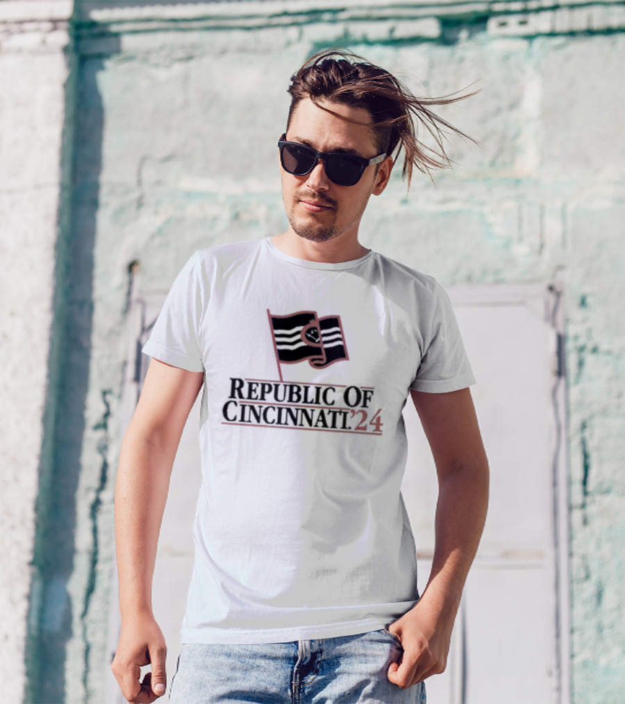 Republic Of Cincinnati 2024 Flag T-Shirt