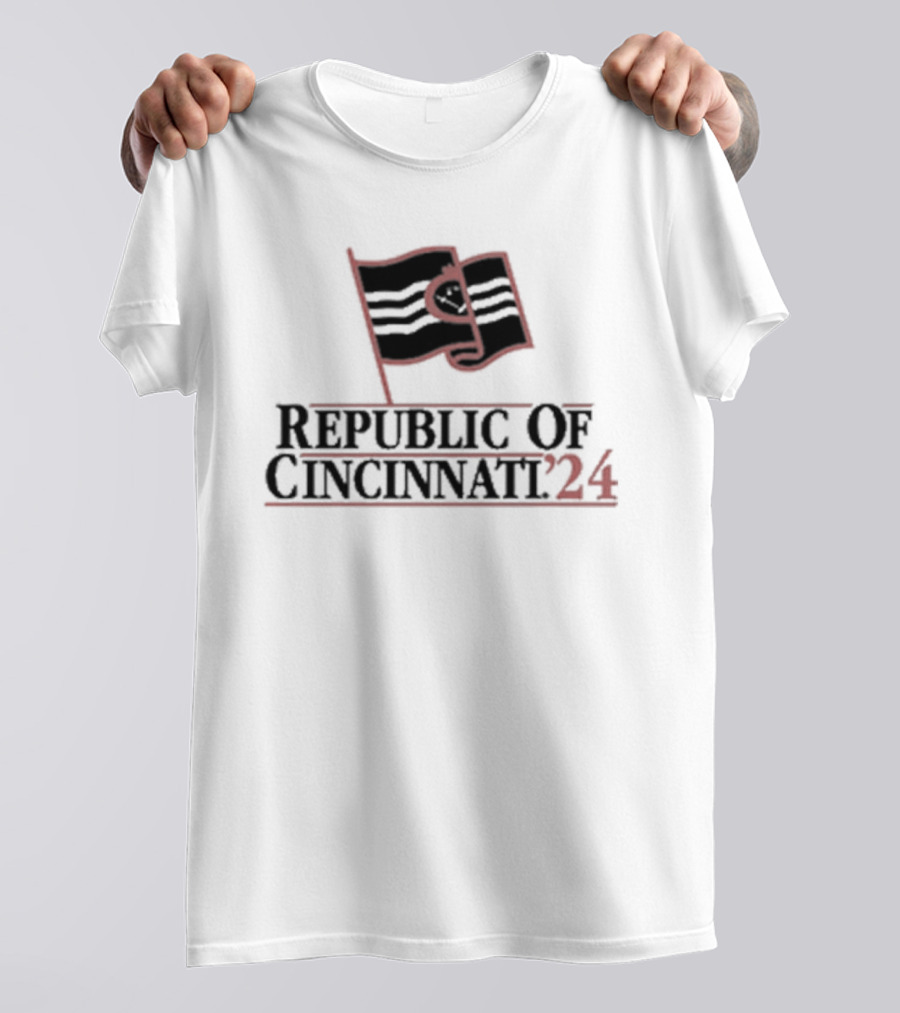 Republic Of Cincinnati 2024 Flag T-Shirt