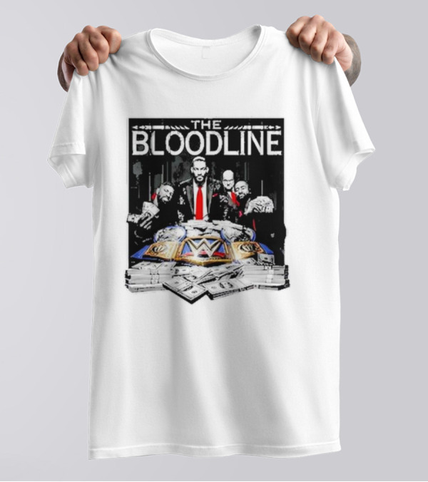 WWE Roman Reigns The Bloodline Championship Titles And Cash T-Shirt