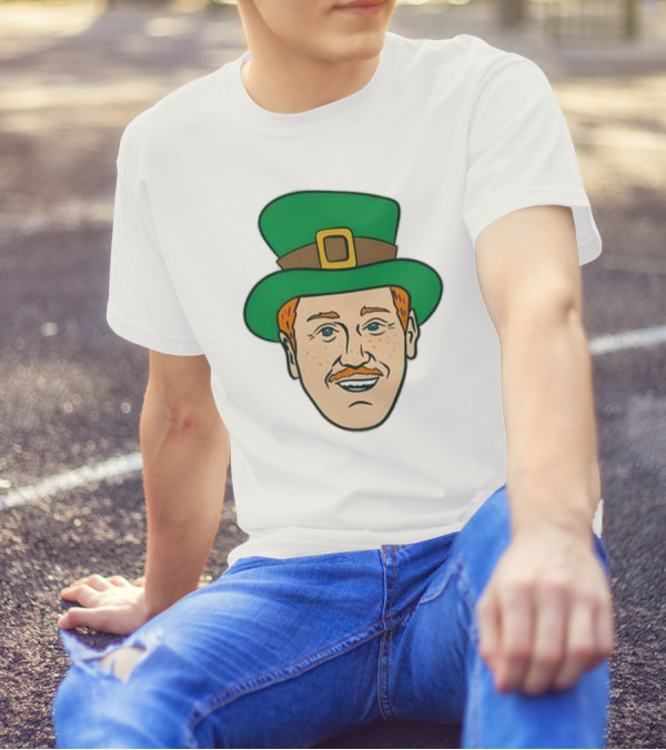 St. Mooktrick’s Day Happy Leprechaun Face With Green Hat T-Shirt