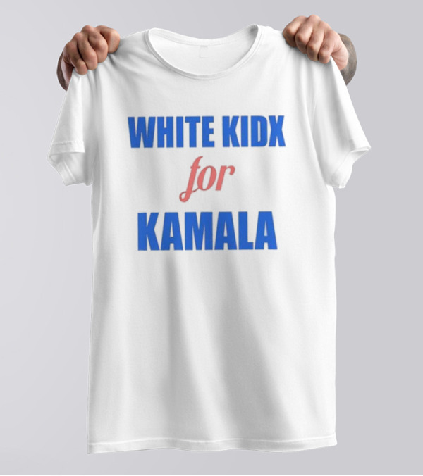 White Kidx Supporting Kamala T-Shirt