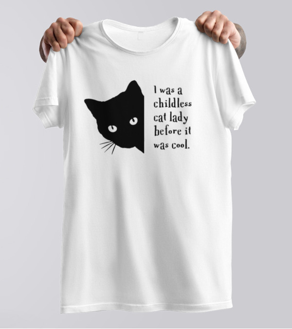 Jd Vance Kamala I Was A Childless Cat Lady Before It Was Cool Cat Face T-Shirt