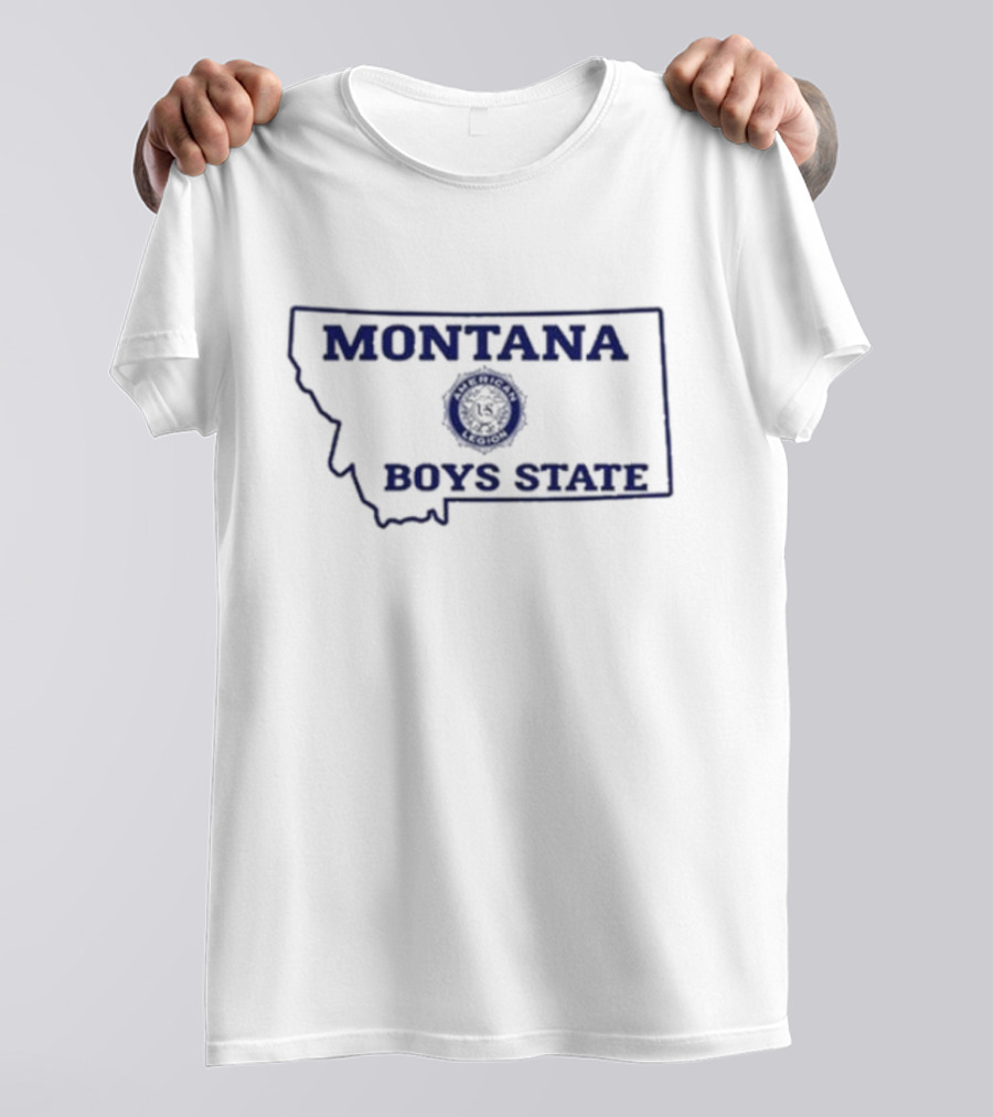 Montana Boys State Emblem Map T-Shirt
