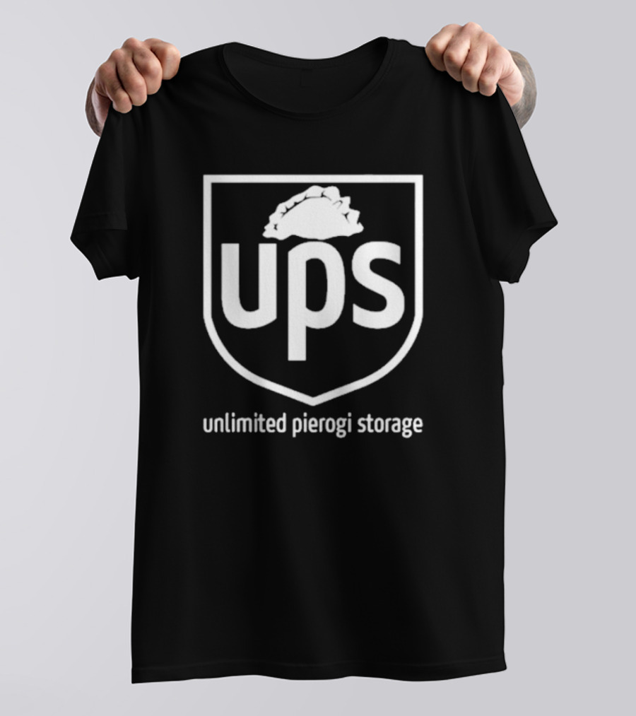 UPS Unlimited Pierogi Storage Logo Parody Joseph S. Pete T-Shirt