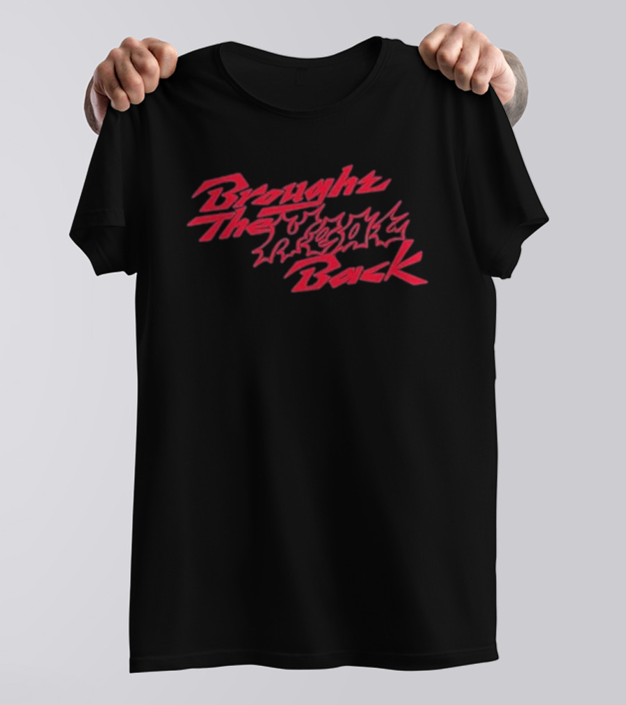 Joyful Brought The Heat Back Retro Flame T-Shirt