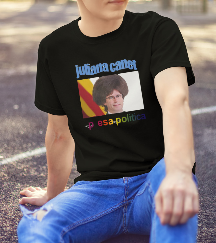 Juliana Canet Pesa Política Catalonian Flag Hair Photo T-Shirt