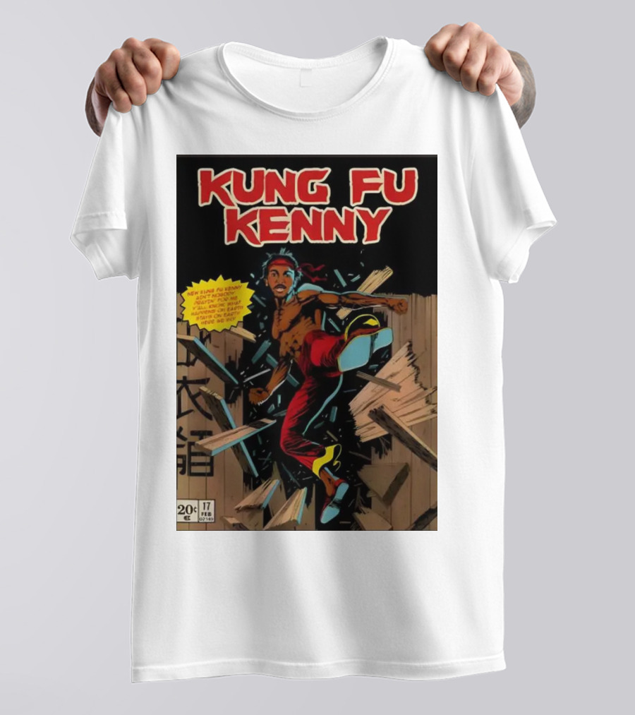 Kung Fu Kenny Breaking Through Comic Style February 17 Issue 20 Cent T-Shirt