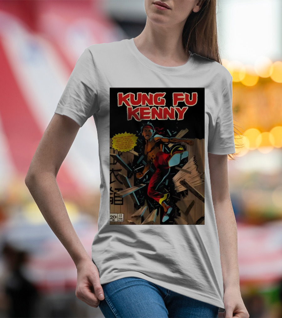 Kung Fu Kenny Breaking Through Comic Style February 17 Issue 20 Cent T-Shirt