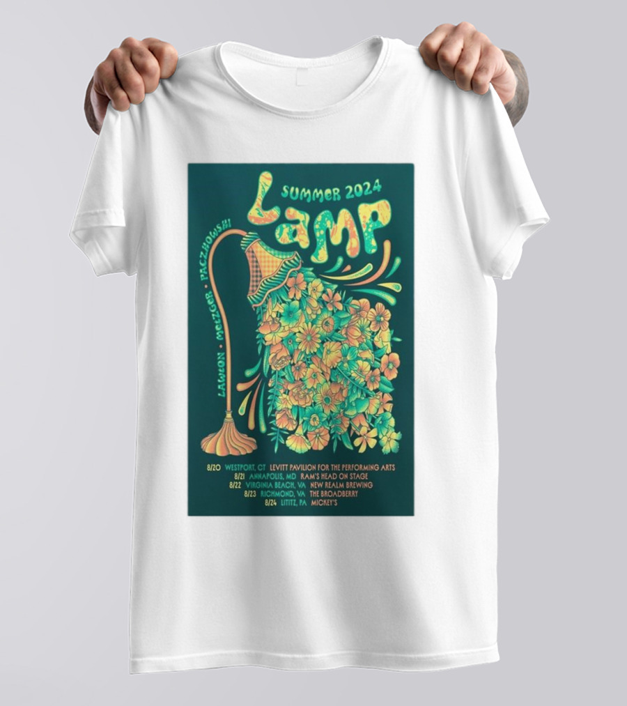 LaMP Summer 2024 Tour Lawson McFerrin Paczkowski Levitt Pavilion Rams Head New Realm Broadberry Mickey's T-Shirt