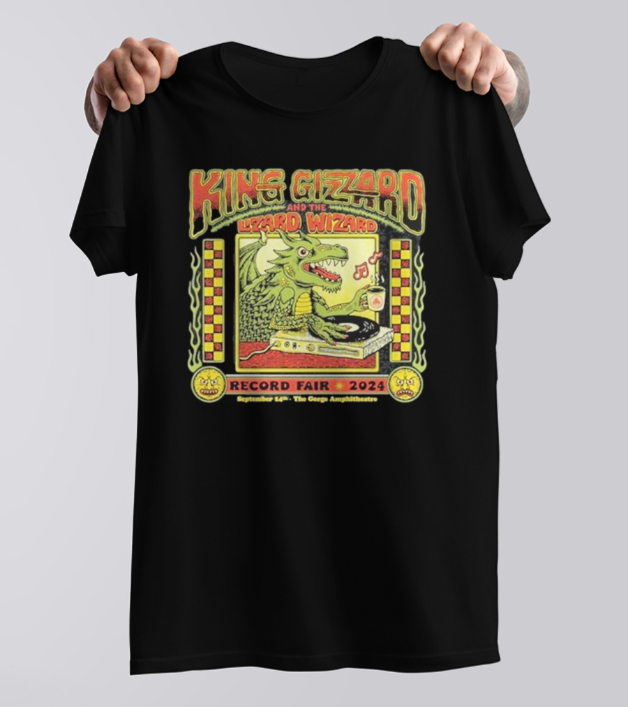 King Gizzard And The Lizard Wizard Record Fair 2024 September 14th The Gorge Amphitheatre T-Shirt