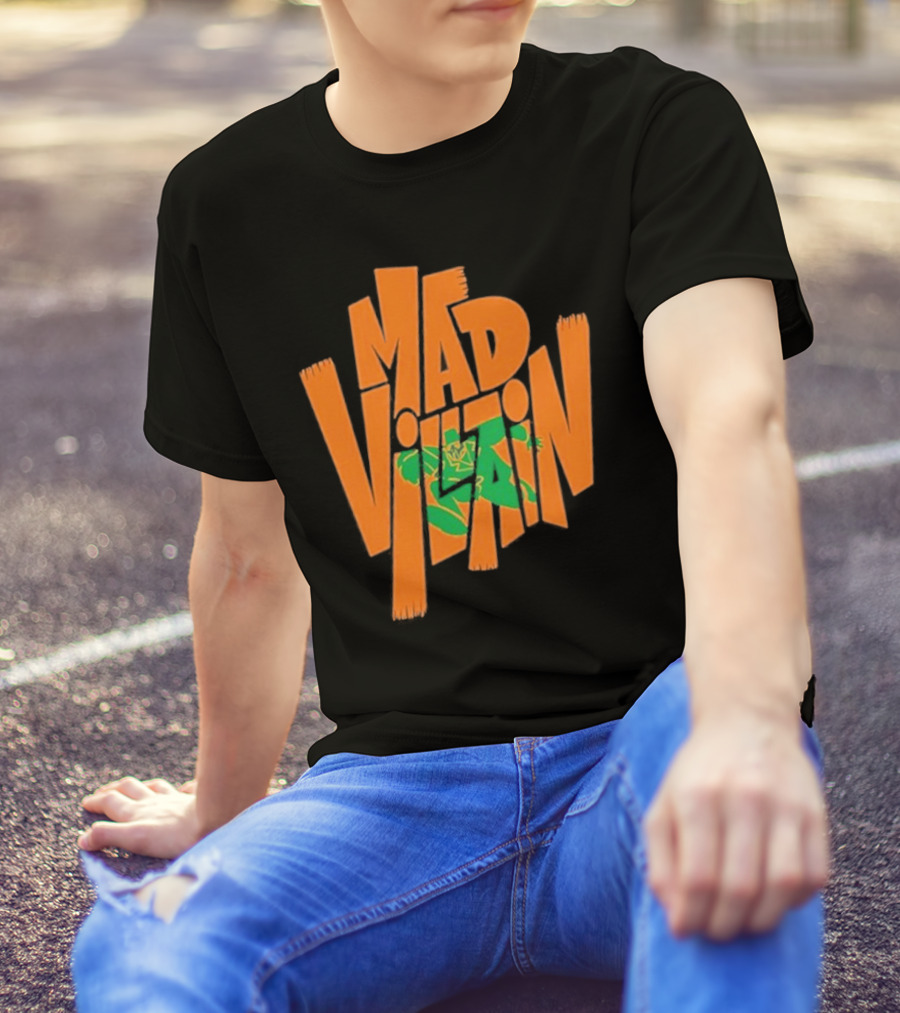 Mf Doom All Caps Madvillain Green Mask Mad Dash Villain T-Shirt