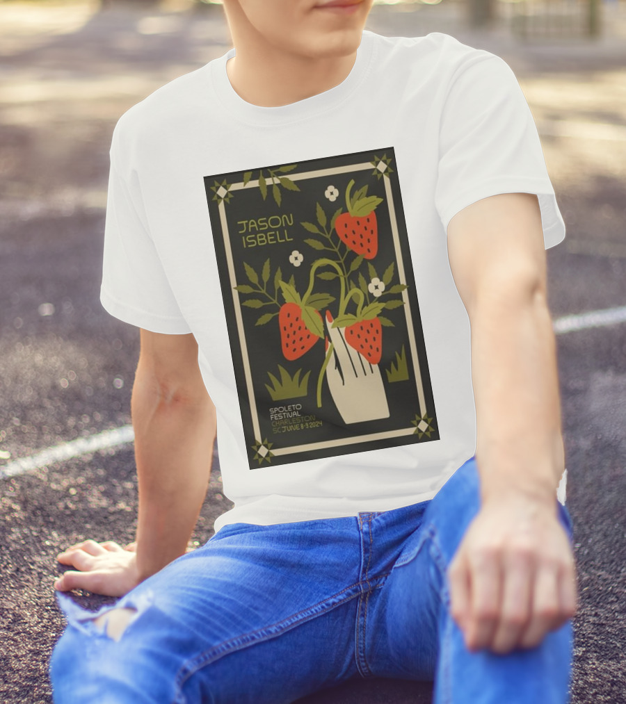 Jason Isbell Spoleto Festival Charleston SC June 8-9 2024 Strawberry T-Shirt