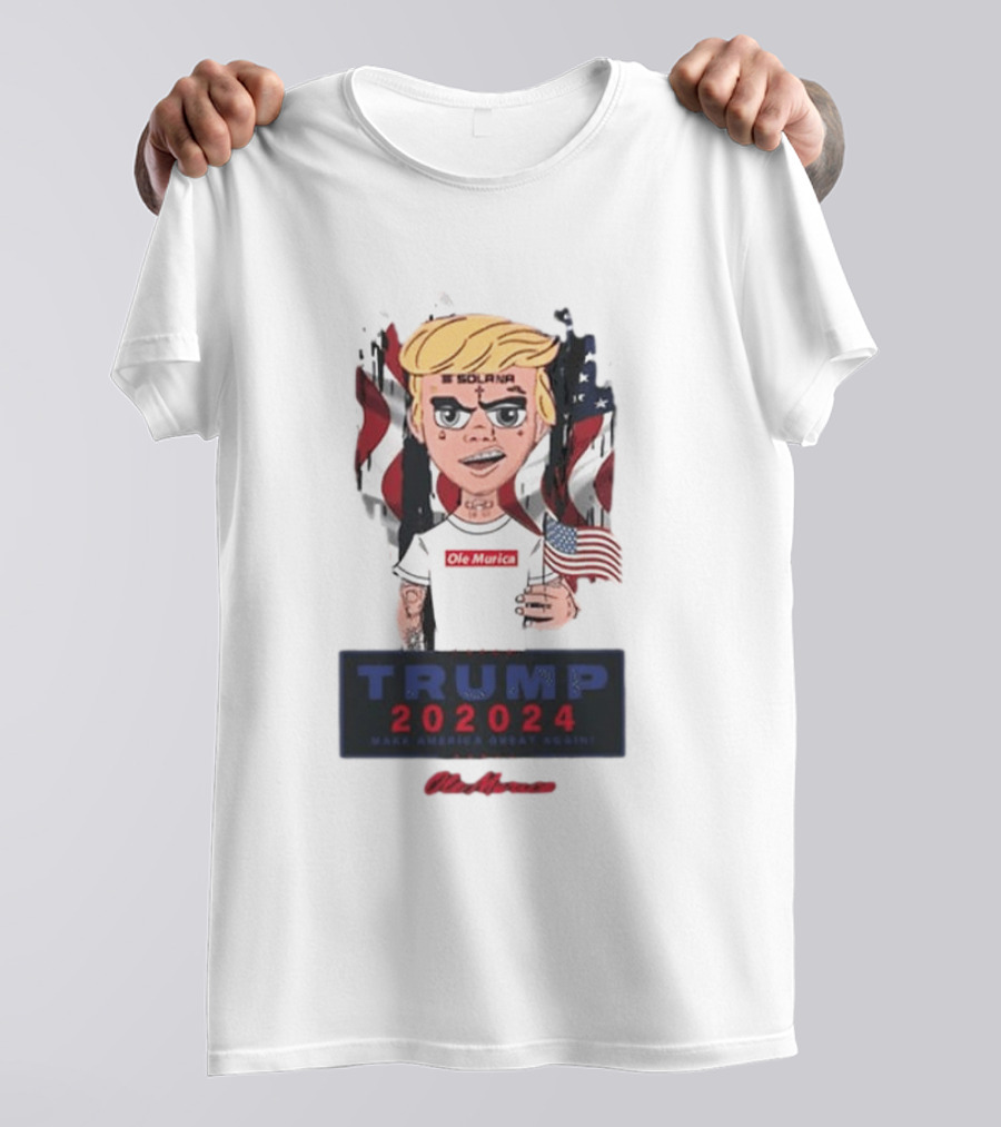 Trump 202024 Ole Murica Make America Great Again Flag T-Shirt