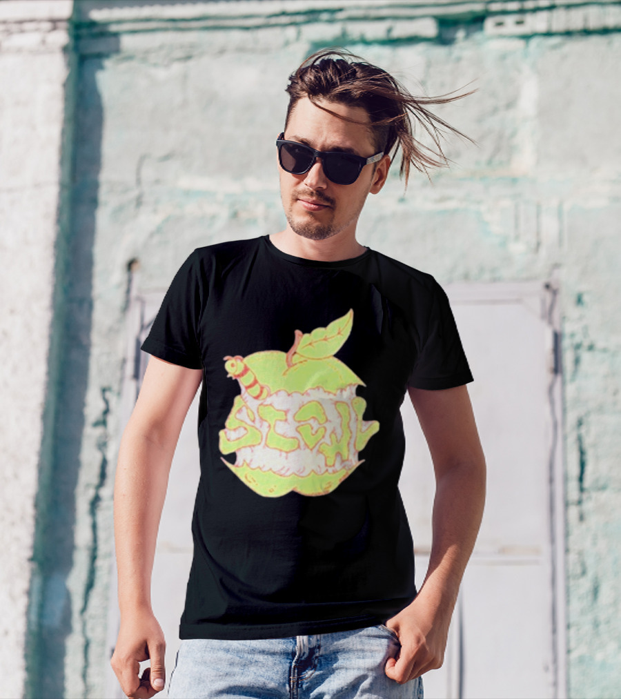 Scowl Apple 2024 Worm In Green Apple T-Shirt