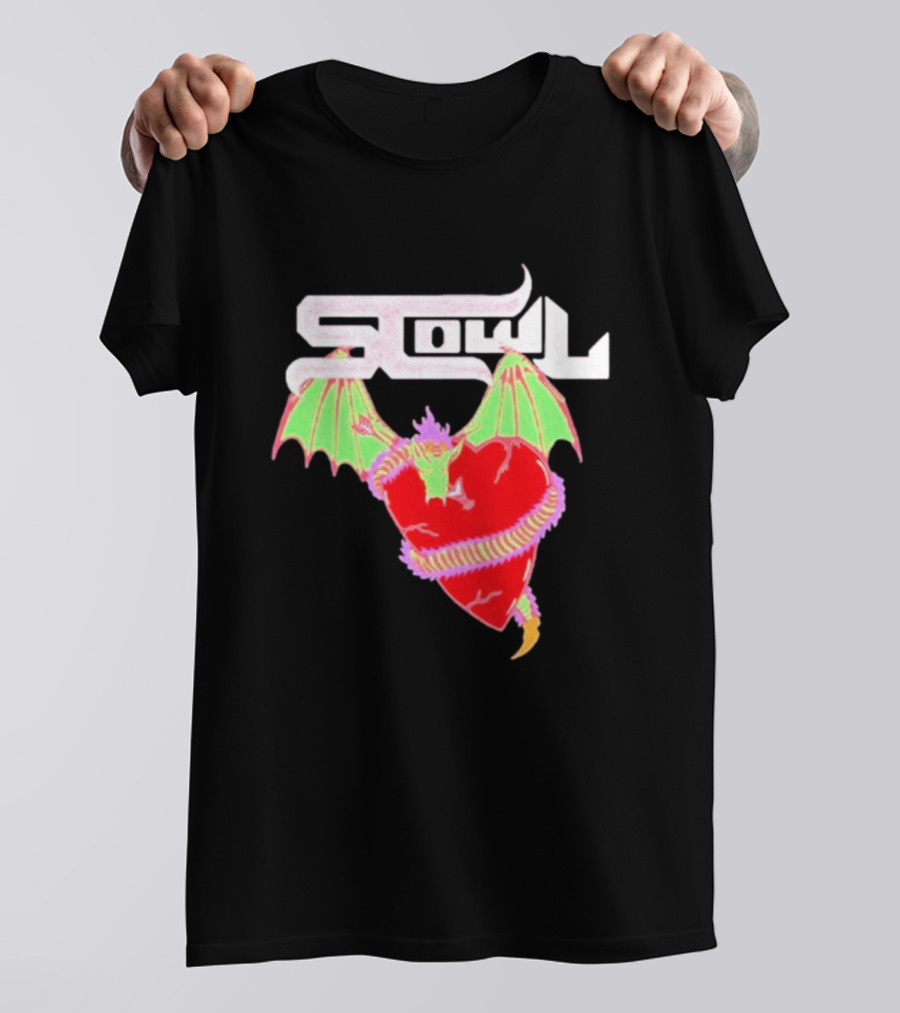 Scowl Dragon Heart Wings T-Shirt