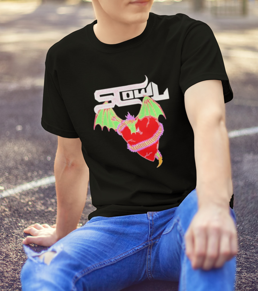 Scowl Dragon Heart Wings T-Shirt