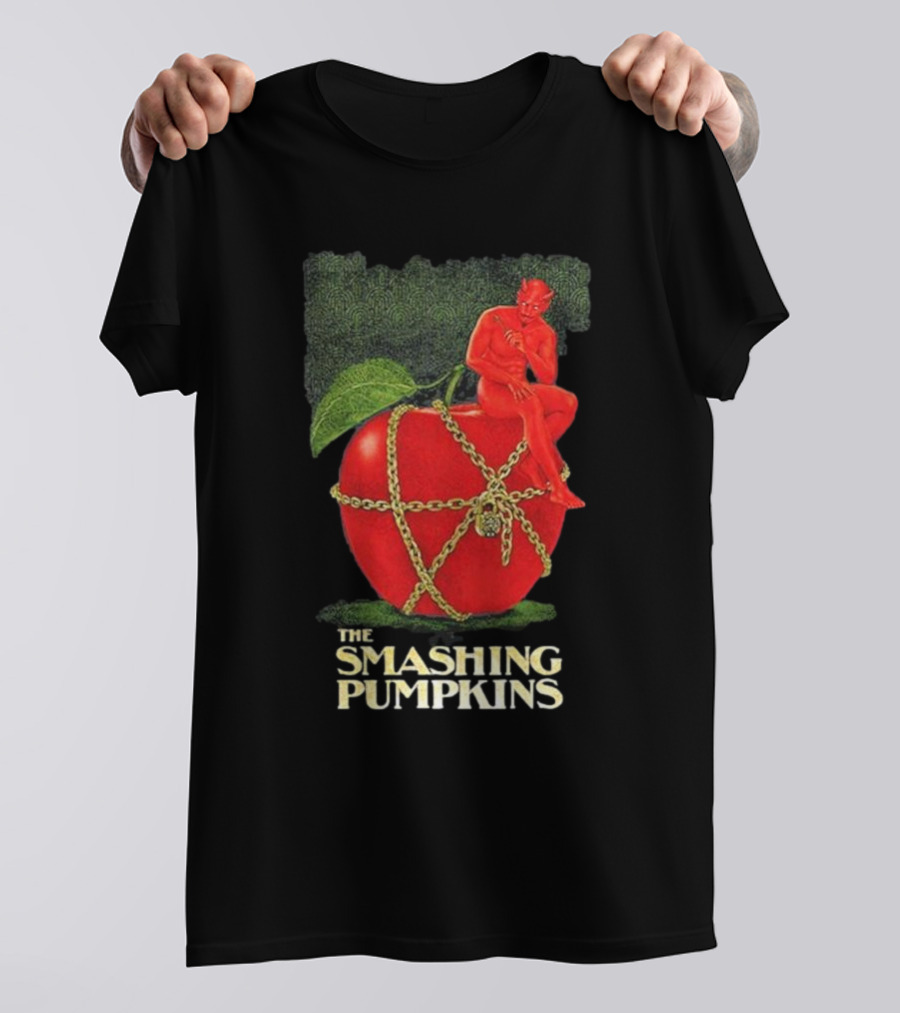 The Smashing Pumpkins Aug 5 2024 Citi Field Flushing NY Devil On Apple T-Shirt