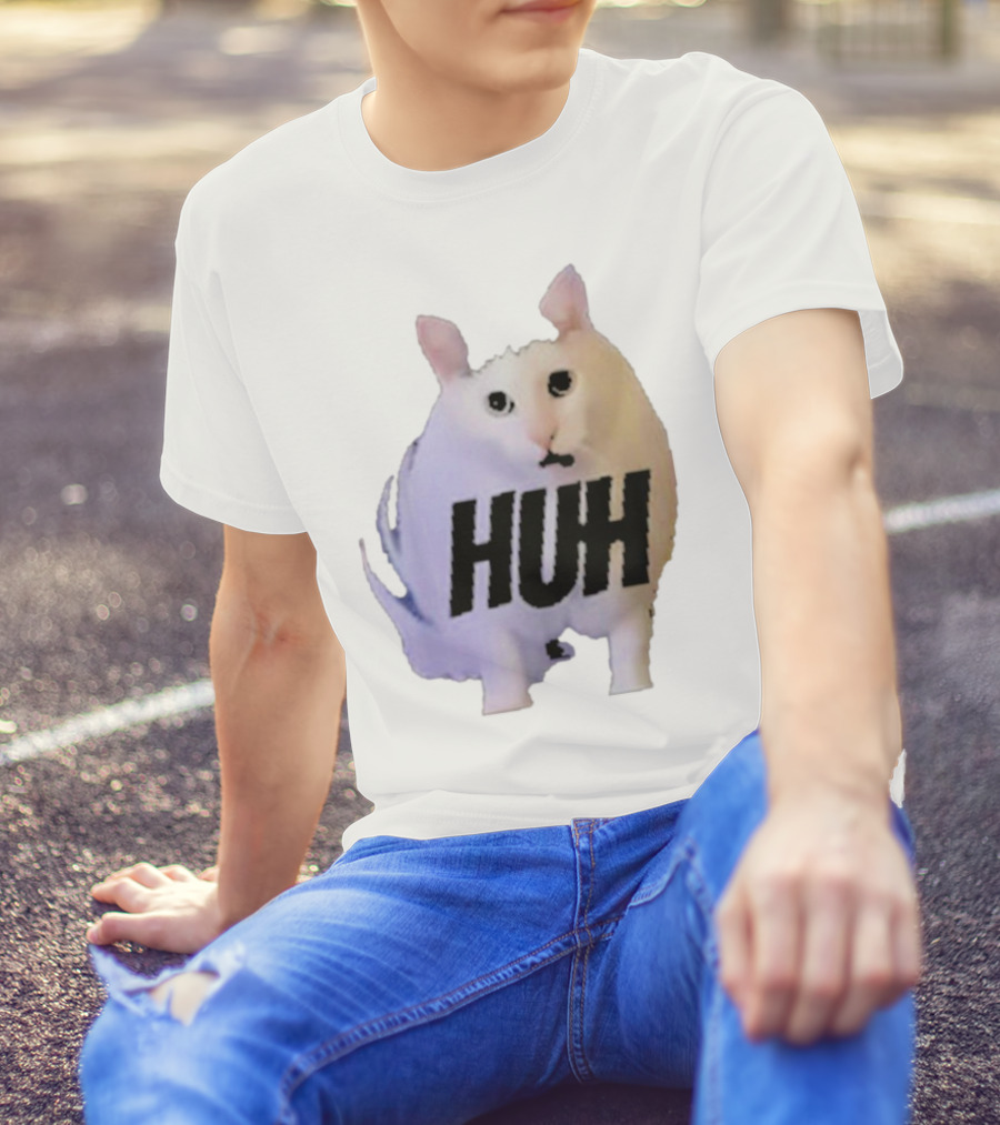Huh Cat Meme Image T-Shirt