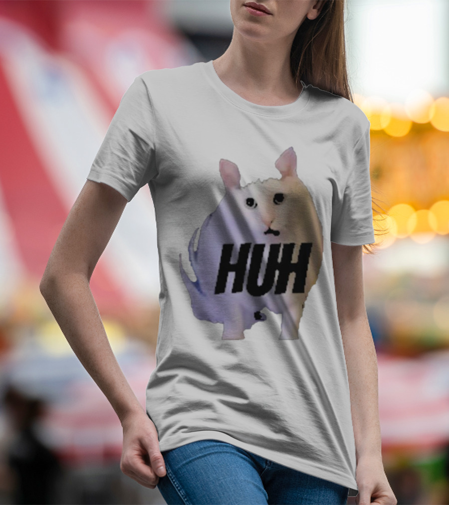 Huh Cat Meme Image T-Shirt