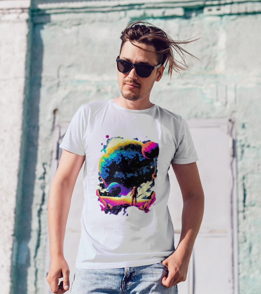 Into The AM Infinity Explorer Astronaut Planetary Adventure T-Shirt