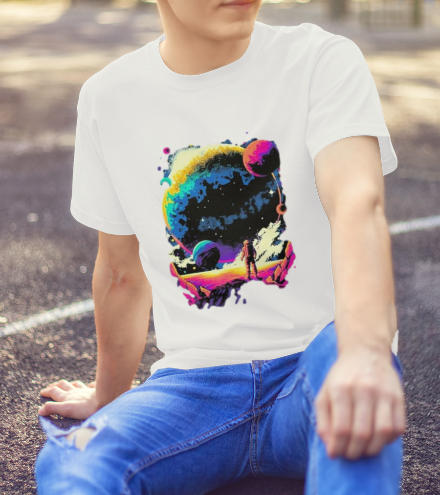 Into The AM Infinity Explorer Astronaut Planetary Adventure T-Shirt