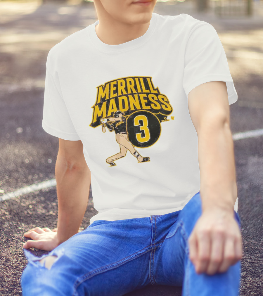Jackson Merrill Madness 3 Baseball Player Swing T-Shirt