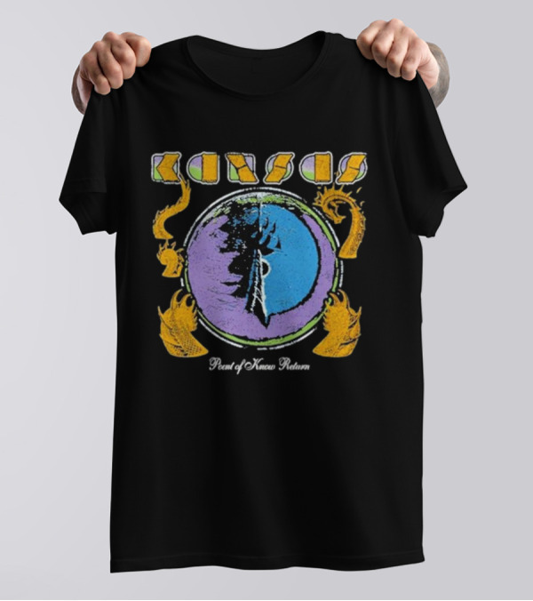 Kansas 2024 Point Of Know Return Retro T-Shirt