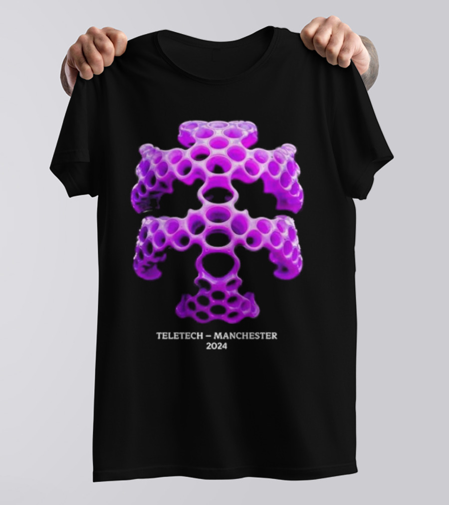 Teletech Manchester 2024 Purple Mesh Structure T-Shirt