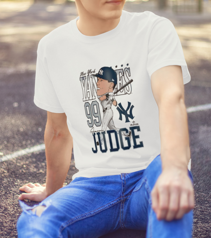 New York Yankees 99 Aaron Judge Caricature New Era T-Shirt