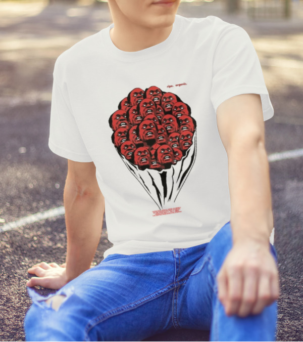 Nkrumah Never Dies Afri5a Ripe Organic Face Cluster T-Shirt