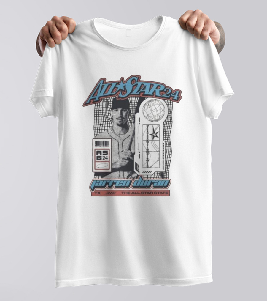 All Star 24 Jarren Duran ASG TX The All-Star State Arlington Texas T-Shirt