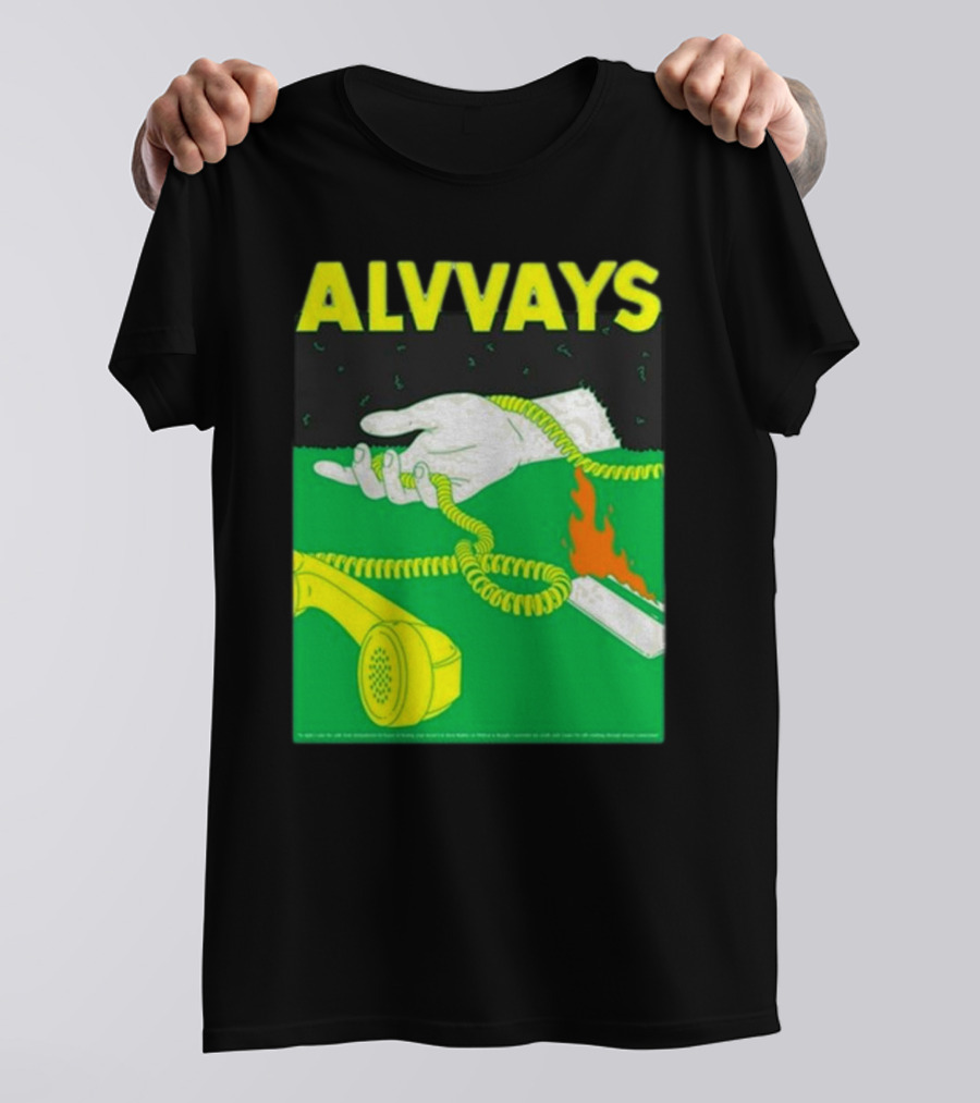 Alvvays Osheaga Music And Arts Festival August 4 2024 Retro Phone And Flame T-Shirt