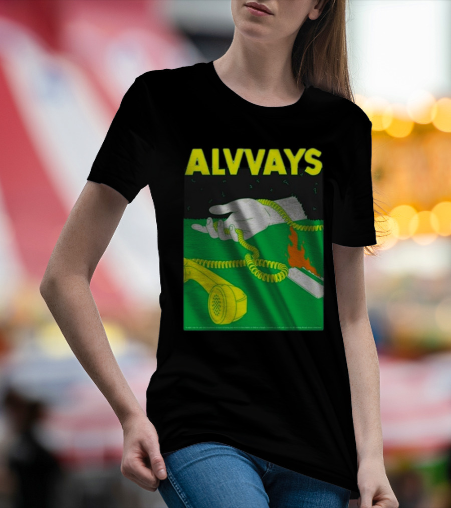 Alvvays Osheaga Music And Arts Festival August 4 2024 Retro Phone And Flame T-Shirt