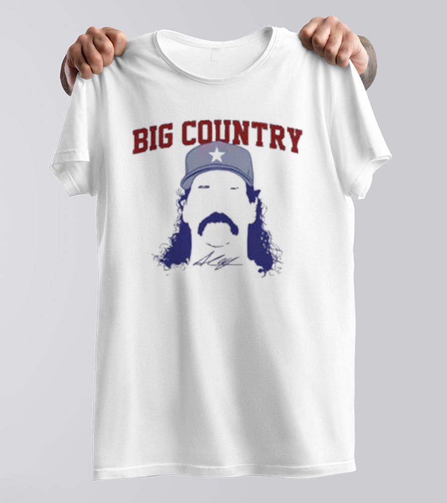 Andrew Chafin Big Country Star Cap Mustache T-Shirt