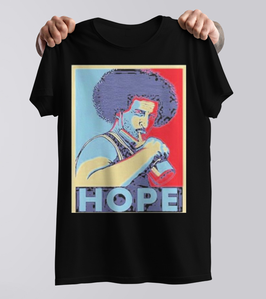 Andy Frasco And The U N Hope Poster Style With Blue Red Afro T-Shirt