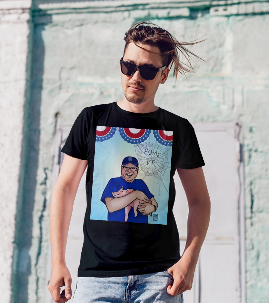 Jess Piper Tim Walz Hugs Pig Some America Happy Again T-Shirt