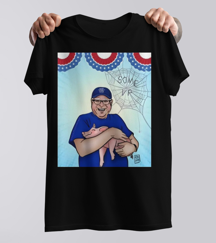 Jess Piper Tim Walz Hugs Pig Some America Happy Again T-Shirt