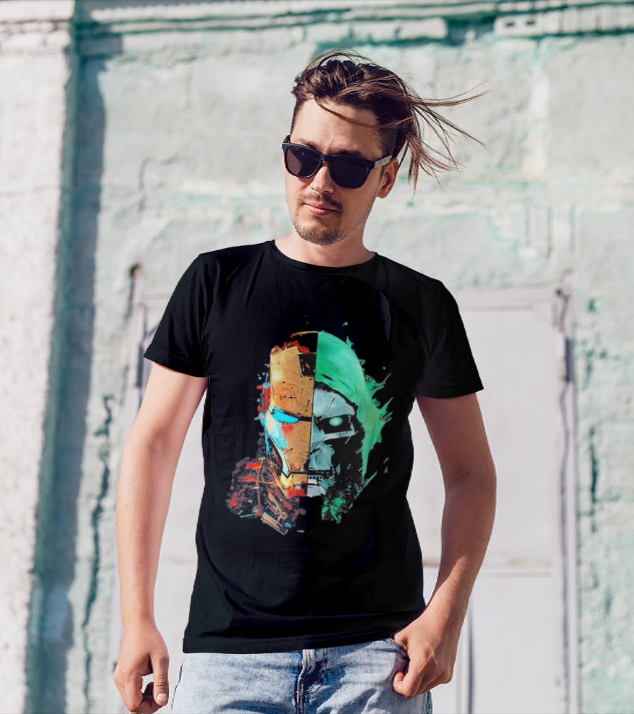 New Mask Same Task Iron Man Doctor Doom Mashup T-Shirt