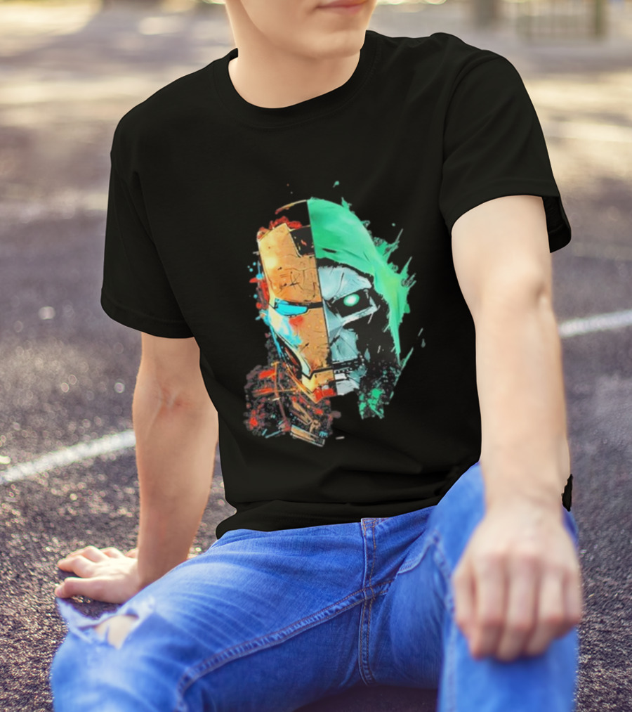 New Mask Same Task Iron Man Doctor Doom Mashup T-Shirt