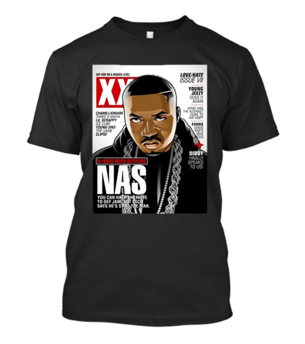 XXL Hip Hop On A Higher Level Nas Nggaz With Attitude Love Hate Issue VII T-Shirt