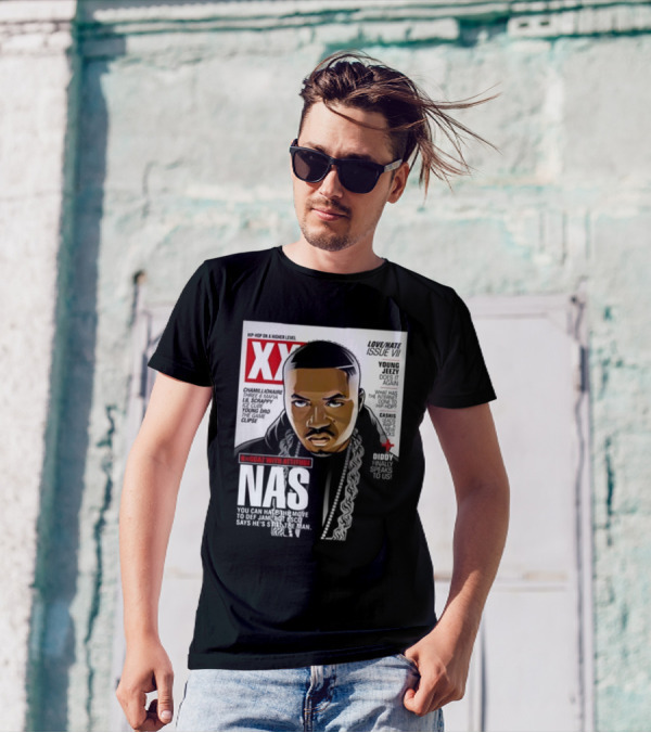 XXL Hip Hop On A Higher Level Nas Nggaz With Attitude Love Hate Issue VII T-Shirt