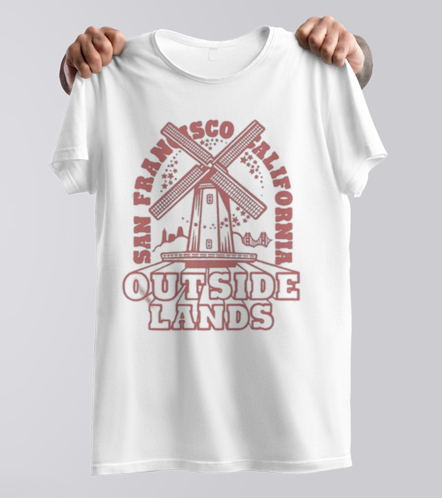 San Francisco California Outside Lands August 9-11 2024 Windmill T-Shirt