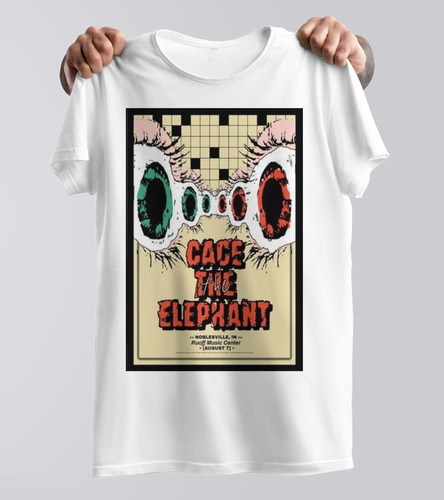 Cage The Elephant Noblesville IN Ruoff Music Center August 7 T-Shirt