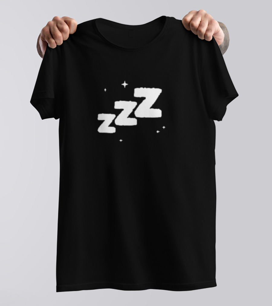 ZZZ Sleep Deprived Logo With Stars T-Shirt