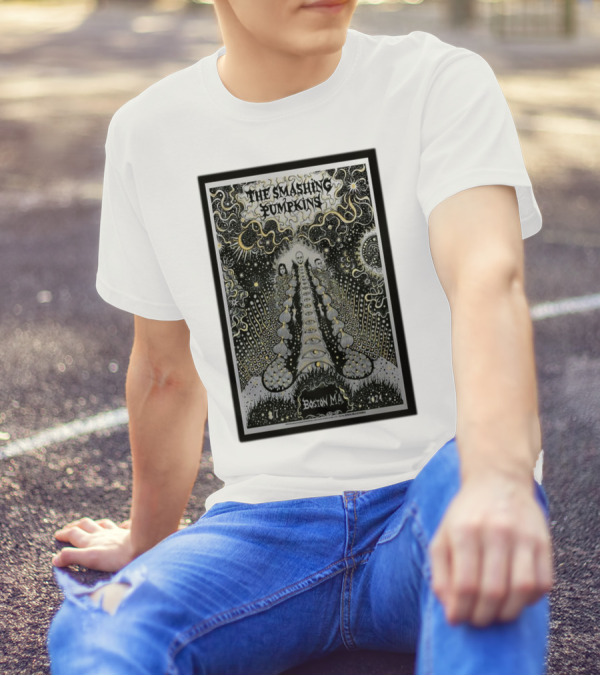 The Smashing Pumpkins August 7 2024 Boston MA Psychedelic T-Shirt