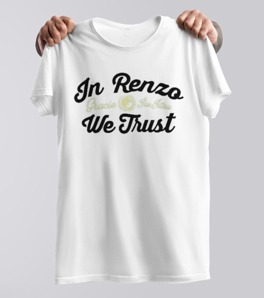 Tom Hardy Wearing In Renzo We Trust Gracie Jiu Jitsu T-Shirt