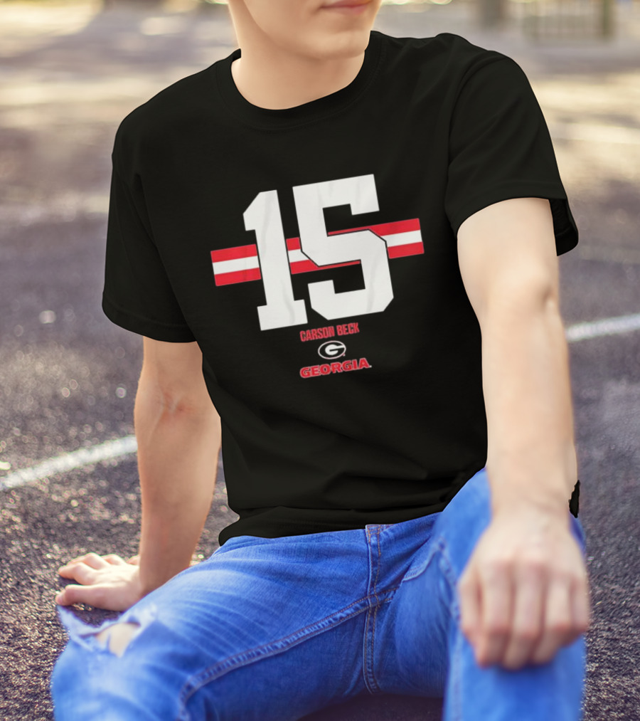 Georgia Football Carson Beck 15 Georgia T-Shirt