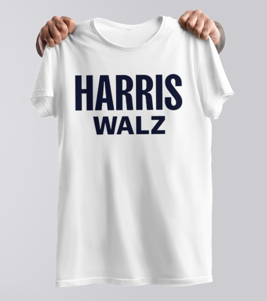 Harris Walz Bold Lettering T-Shirt