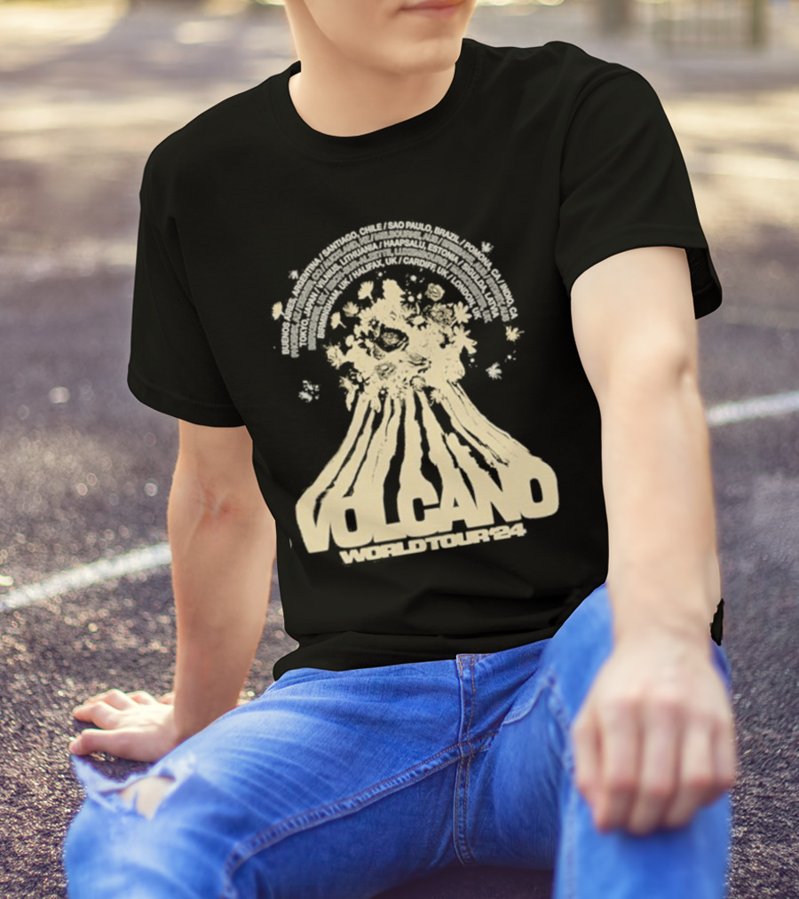 Volcano World Tour '24 Buenos Aires London Los Angeles Paris Tokyo T-Shirt
