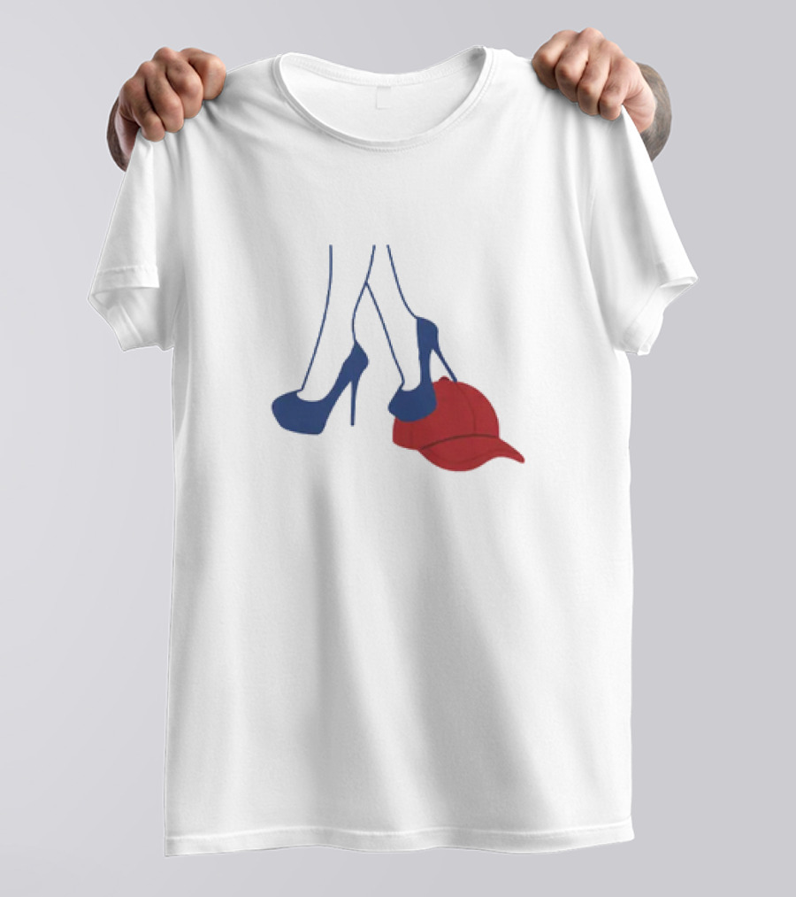 Kamala Harris Heels Stepping On Red MAGA Hat T-Shirt